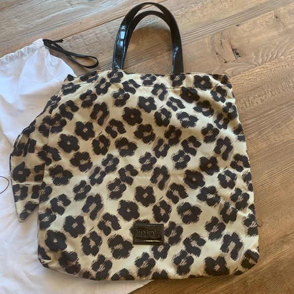 Red Valentino Leopard Print Tote - Picture 2 of 6